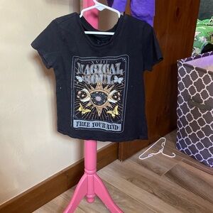 Magical Soul Black Graphic Kids Tee